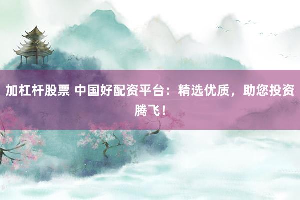 加杠杆股票 中国好配资平台：精选优质，助您投资腾飞！