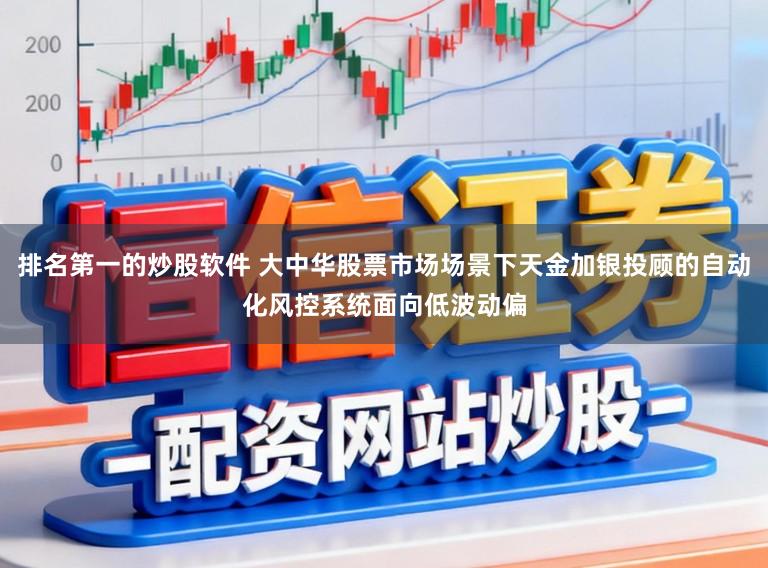 排名第一的炒股软件 大中华股票市场场景下天金加银投顾的自动化风控系统面向低波动偏