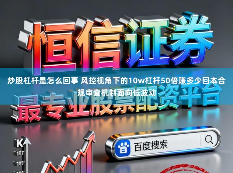 炒股杠杆是怎么回事 风控视角下的10w杠杆50倍赚多少回本合规审查机制面向低波动